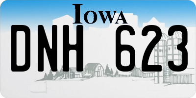 IA license plate DNH623