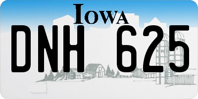 IA license plate DNH625