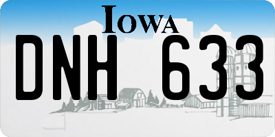 IA license plate DNH633