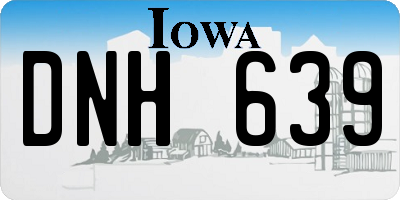 IA license plate DNH639