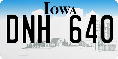 IA license plate DNH640