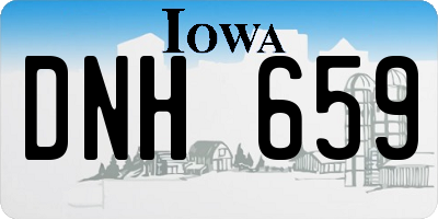 IA license plate DNH659