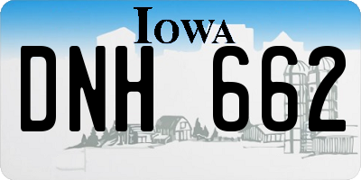 IA license plate DNH662