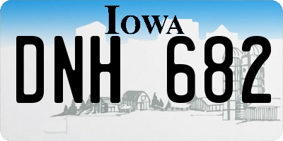 IA license plate DNH682