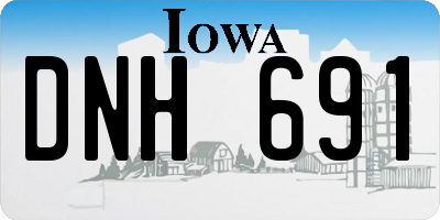 IA license plate DNH691
