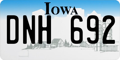 IA license plate DNH692