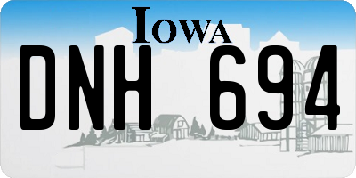IA license plate DNH694