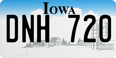 IA license plate DNH720