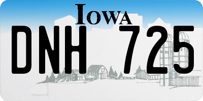 IA license plate DNH725