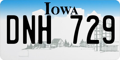 IA license plate DNH729