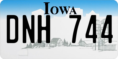 IA license plate DNH744