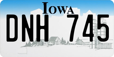 IA license plate DNH745