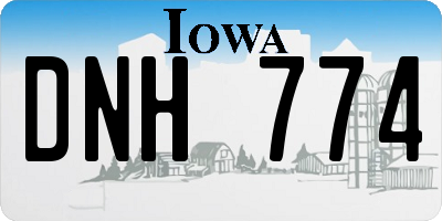 IA license plate DNH774