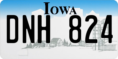 IA license plate DNH824