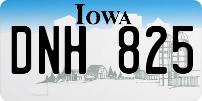 IA license plate DNH825