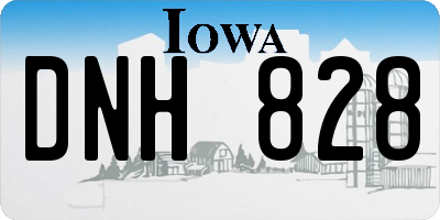 IA license plate DNH828