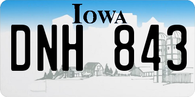 IA license plate DNH843