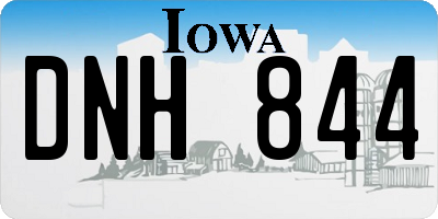 IA license plate DNH844
