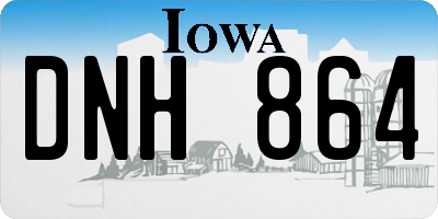 IA license plate DNH864