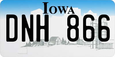 IA license plate DNH866