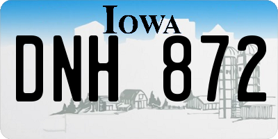 IA license plate DNH872