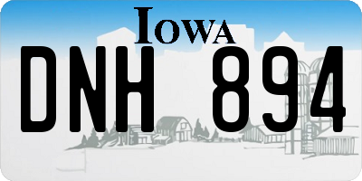 IA license plate DNH894