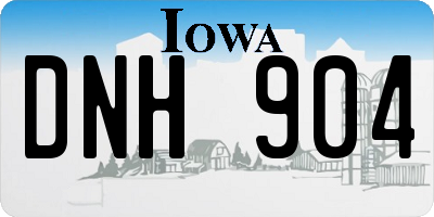 IA license plate DNH904