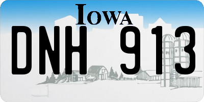 IA license plate DNH913