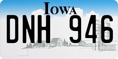 IA license plate DNH946