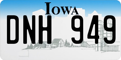 IA license plate DNH949