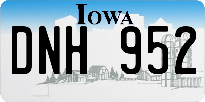 IA license plate DNH952