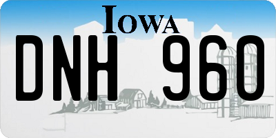 IA license plate DNH960