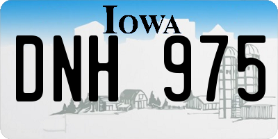 IA license plate DNH975