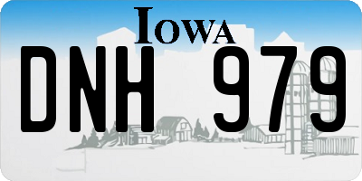IA license plate DNH979