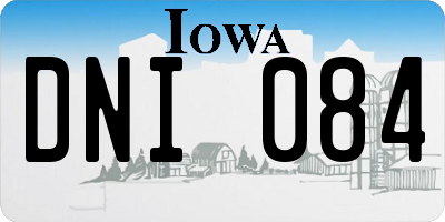 IA license plate DNI084