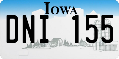IA license plate DNI155
