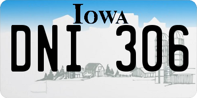 IA license plate DNI306