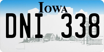 IA license plate DNI338