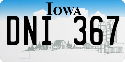 IA license plate DNI367