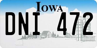 IA license plate DNI472