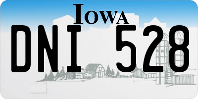 IA license plate DNI528