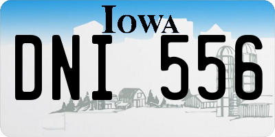IA license plate DNI556