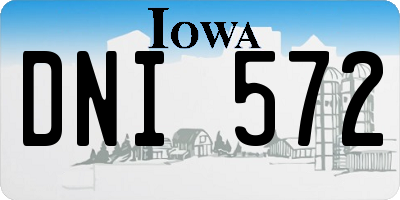IA license plate DNI572