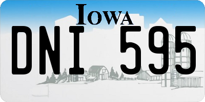 IA license plate DNI595