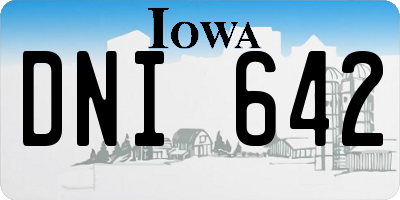 IA license plate DNI642