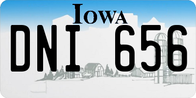 IA license plate DNI656