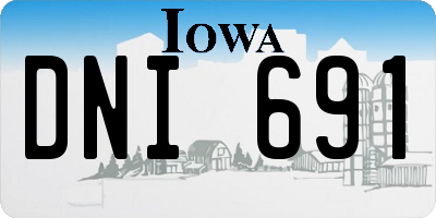 IA license plate DNI691