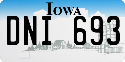 IA license plate DNI693