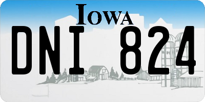 IA license plate DNI824