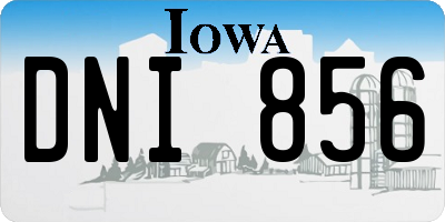 IA license plate DNI856